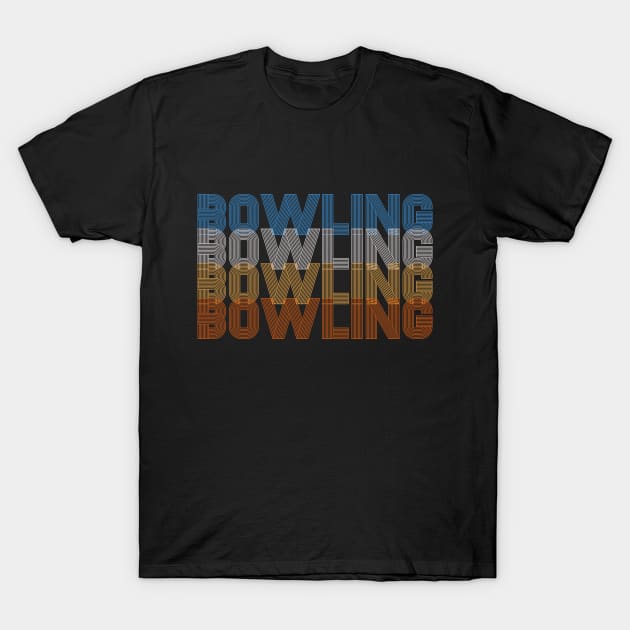 Vintage Retro Bowling Bowling Bowling Bowler T-Shirt by pho702